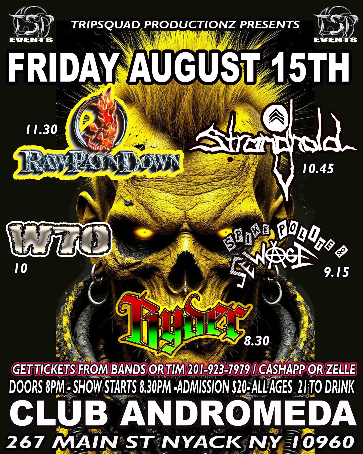 Ryder Live at Club Andromeda (Nyack, NY) Online Ticket