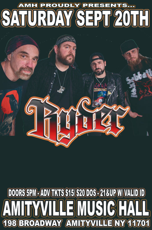 Ryder Live at AMH (Amityville, NY) ticket